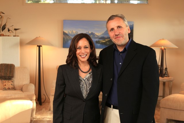 Vinz Koller und Kamala Harris